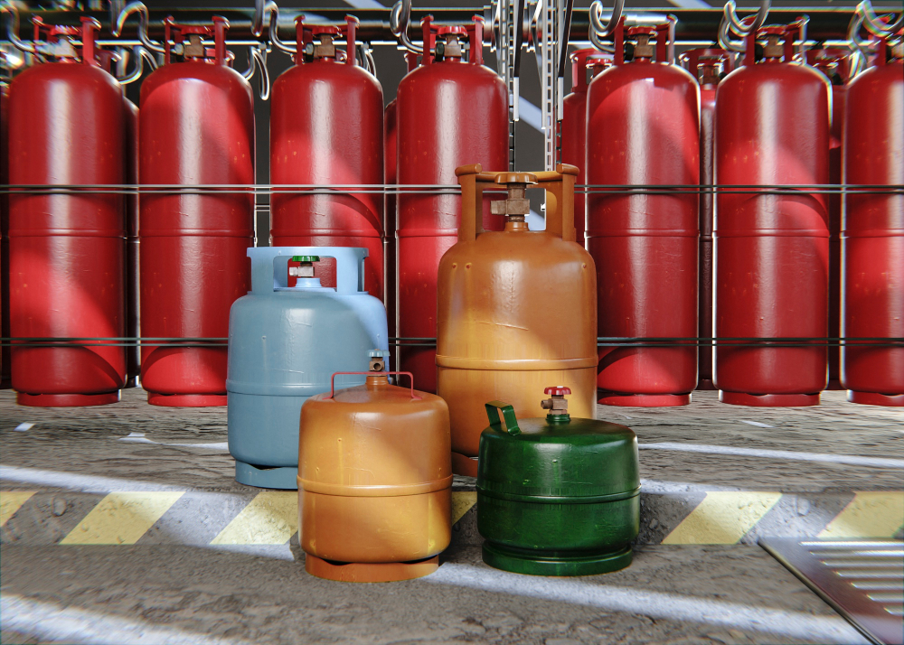 lpg cylinder for industrial use by A One Gas